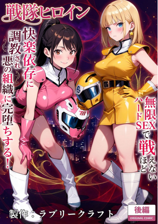 正義の戦隊ヒロイン!無限ハードSEXで戦えないほど快楽依存に●●され悪の組織に完堕ちする! 後編 モザイク版 ラブリークラフト あいラビ サンプル画像