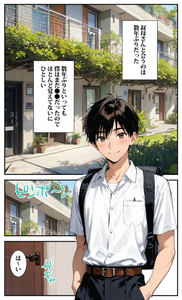 一週間叔母さんと二人きりで住むことになったんだけど叔母さんは裸族だった モザイク版 東京漫画研究所 あいラビ サンプル画像
