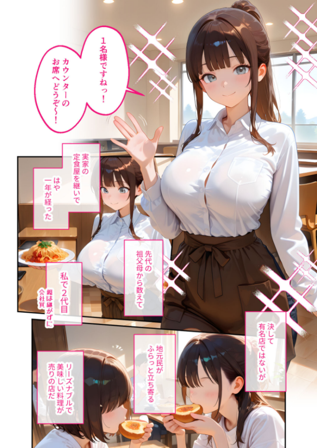 当店限定!セックス¥0サービス 〜まごごろ定食屋さんの献身えっち〜 モザイク版 ラビットフット サンプル画像