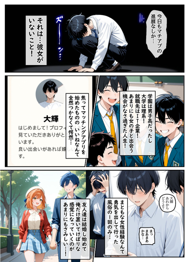 童貞の俺が海外旅行先で出会った褐色美女と国際結婚して子作りしまくる話1 モザイク版  ハレノヒ あいラビ サンプル画像