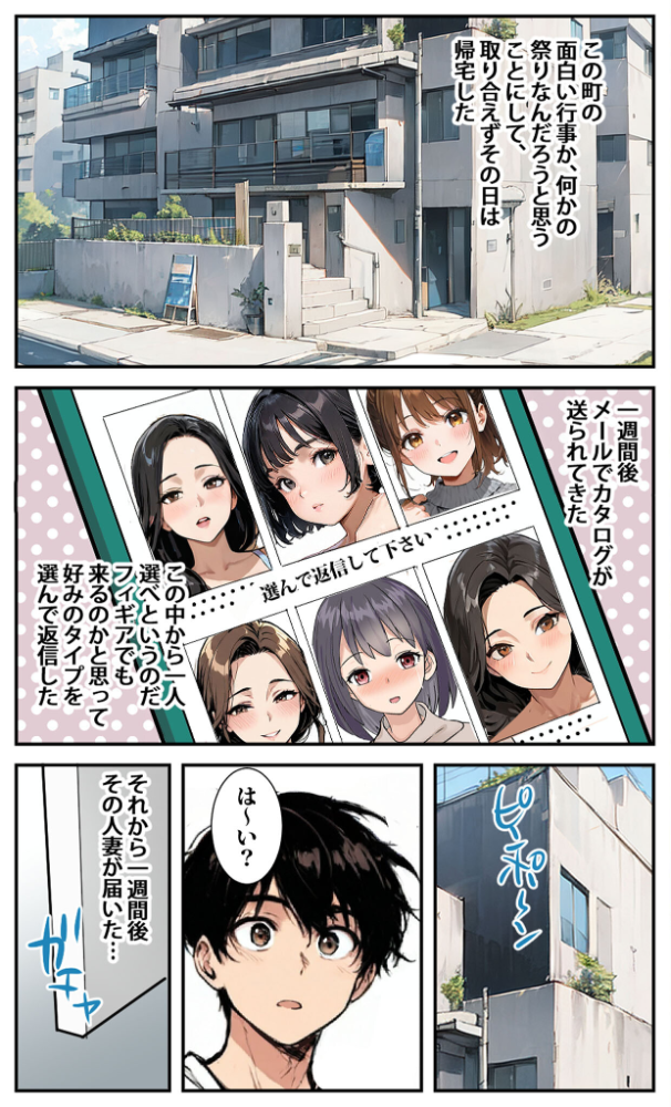 商店街の福引き引いたら人妻が当たった モザイク版 東京漫画研究所 あいラビ サンプル画像