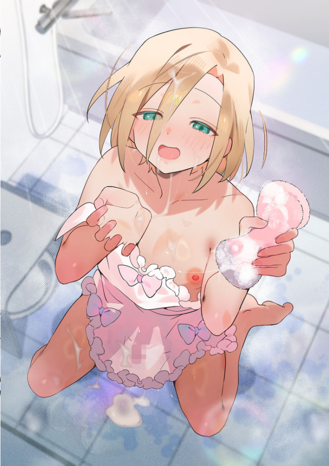 男の娘とぬりゅハメえっち! 四角いくろ丸 一水社編集部 サンプル画像