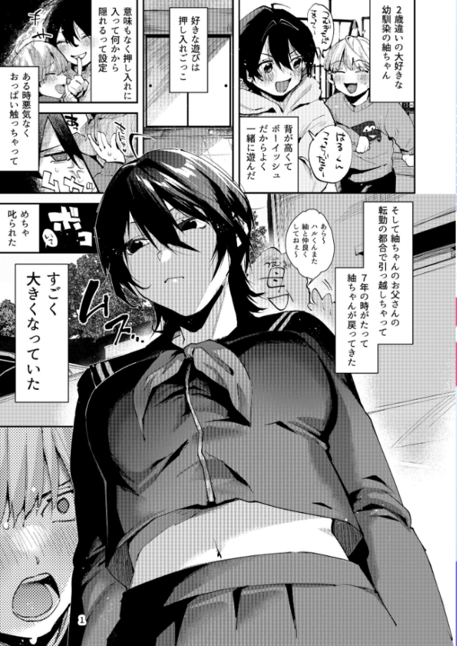 幼なじみとえ乳なえっち。 水平線 サンプル画像