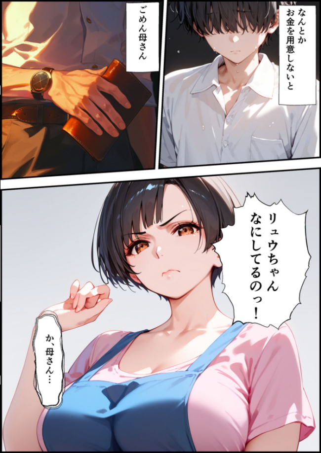 【全2作収録】女手ひとつでボクを育ててくれた自慢の母がボクを守るためにいじめっ子の女になる話 1&2 モザイク版 バベル太郎 あいラビ サンプル画像