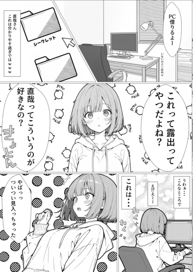 幼馴染のせいで露出に目覚める話。 モザイク版 さといも担当大臣 あいラビ サンプル画像
