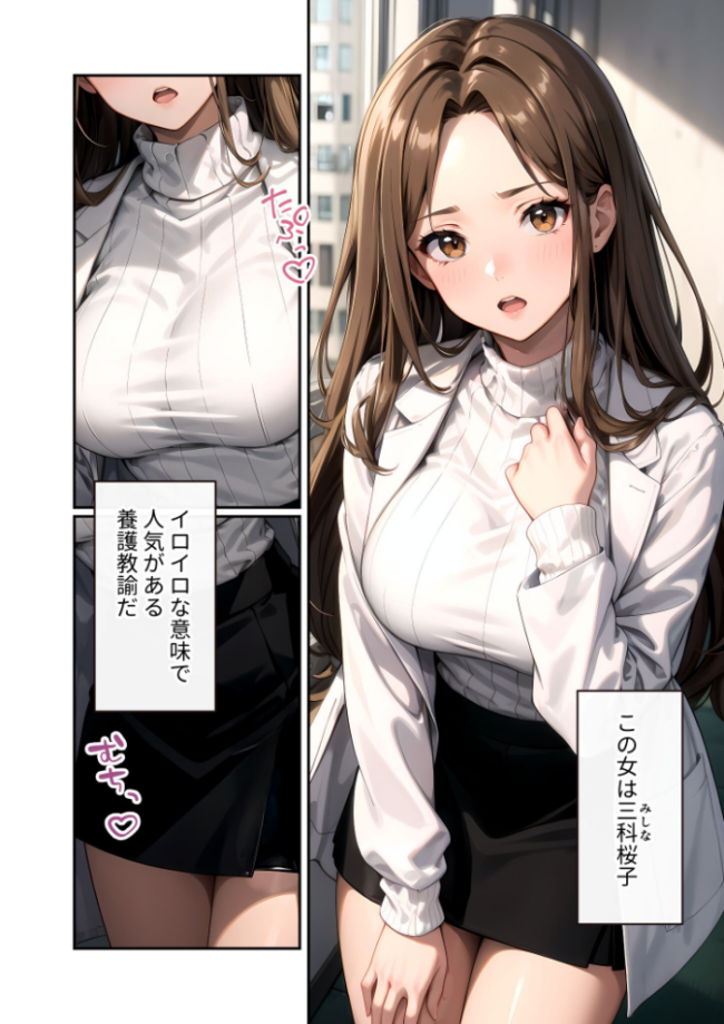 陰キャの僕、透視の力を手に入れる。第十五話 〜デカパイ養護教諭のキケンな保健室〜 モザイク版 ラビットフット サンプル画像
