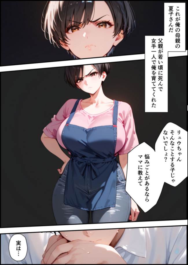 【全2作収録】女手ひとつでボクを育ててくれた自慢の母がボクを守るためにいじめっ子の女になる話 1&2 モザイク版 バベル太郎 あいラビ サンプル画像