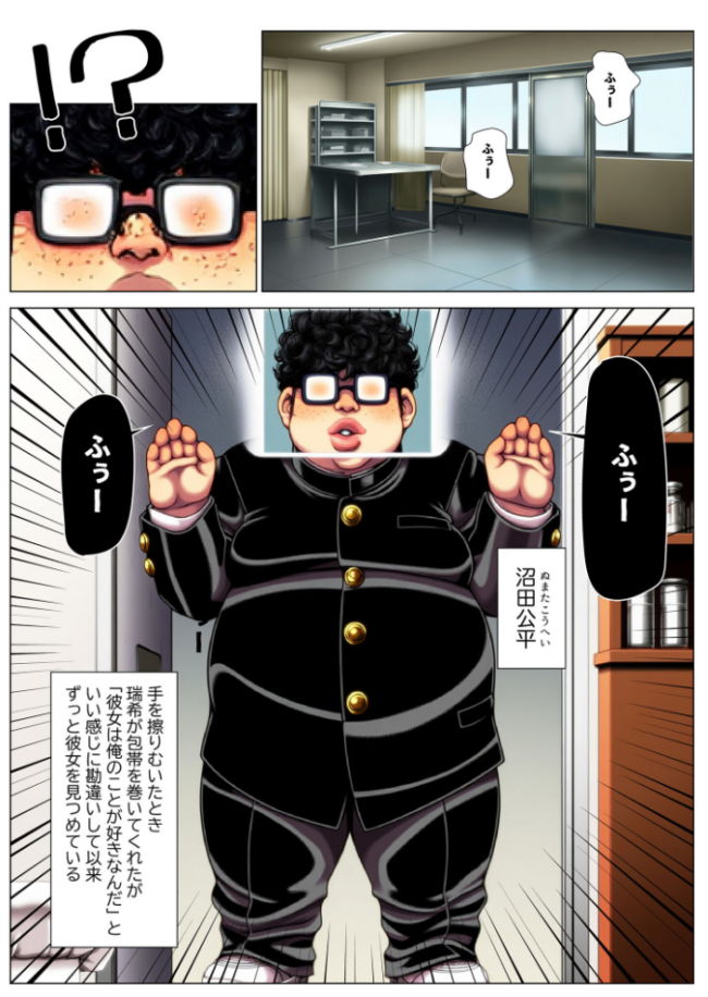保健室の先生 治療と言われキモオタチ●ポで発情交尾 モザイク版 ストラボ あいラビ サンプル画像