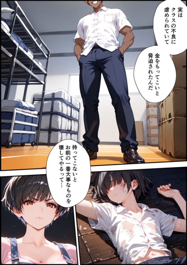 【全2作収録】女手ひとつでボクを育ててくれた自慢の母がボクを守るためにいじめっ子の女になる話 1&2 モザイク版 バベル太郎 あいラビ サンプル画像