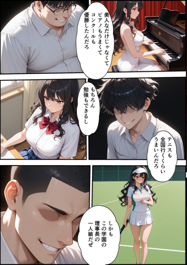 上級国民に支配された学園生徒会長が学園を守るため処女喪失ショーを行う話 モザイク版 バベル太郎 あいラビ サンプル画像