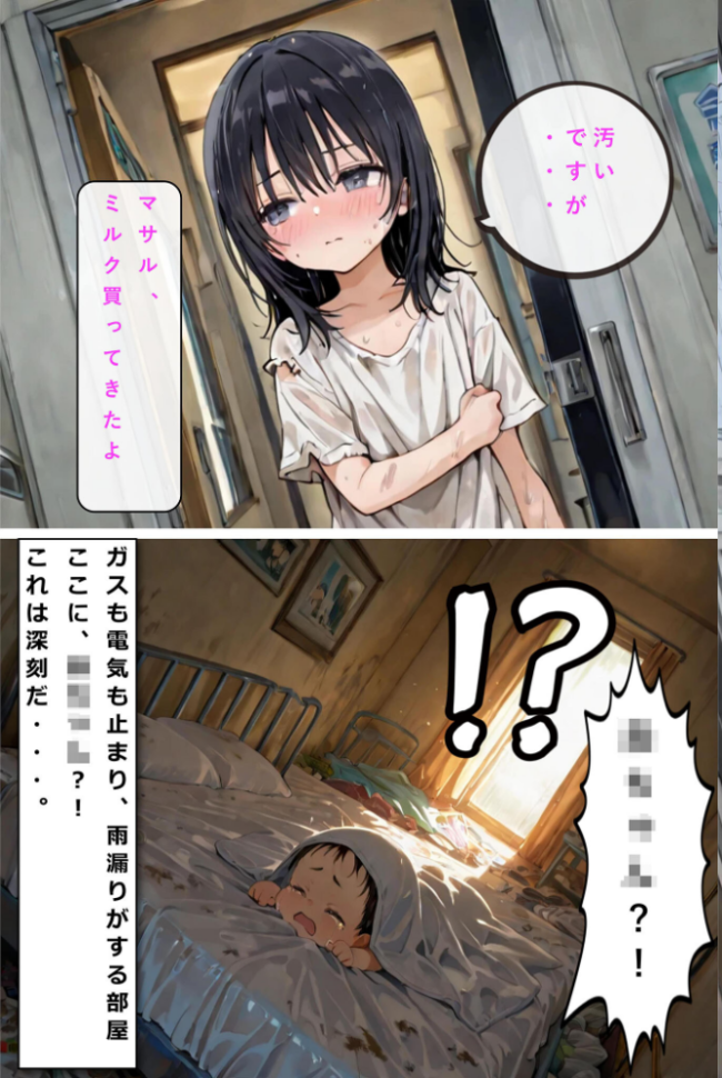 レ○プされていた少女を保護したら花嫁になった話 モザイク版 hentaiedge あいラビ サンプル画像