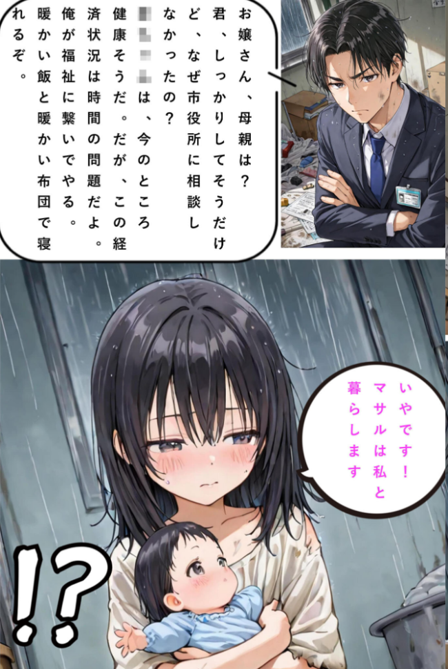 レ○プされていた少女を保護したら花嫁になった話 モザイク版 hentaiedge あいラビ サンプル画像