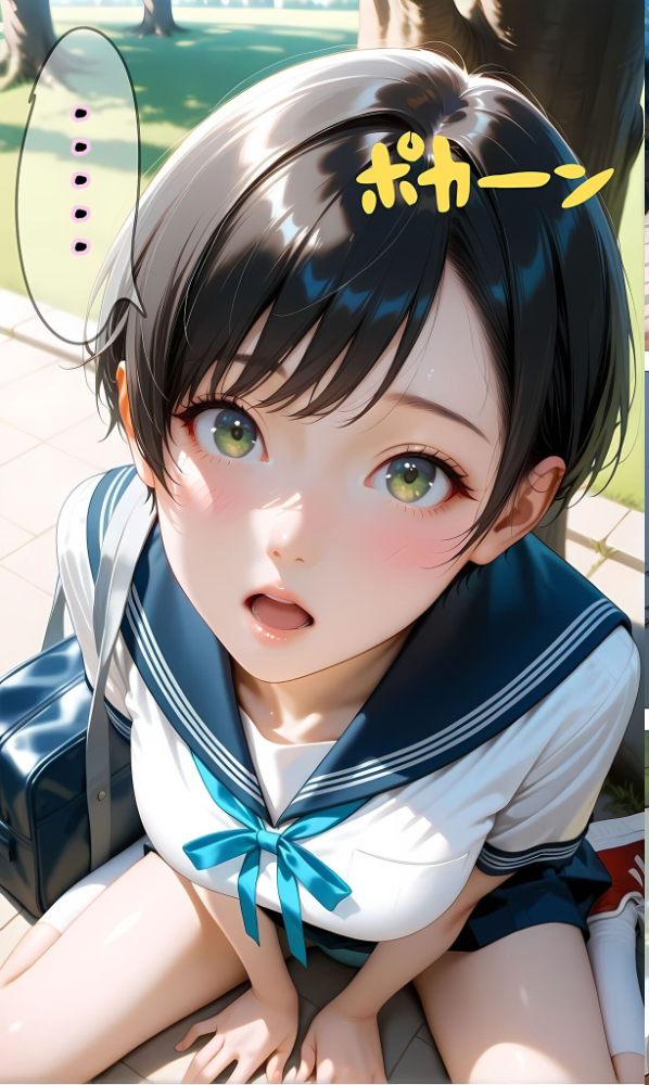 【純朴巨乳美●●パイ●リ編】水着撮影会のはずが、いつのまにかおぢさんち〇ぽに沼る話3 モザイク版 メコ神 あいラビ サンプル画像