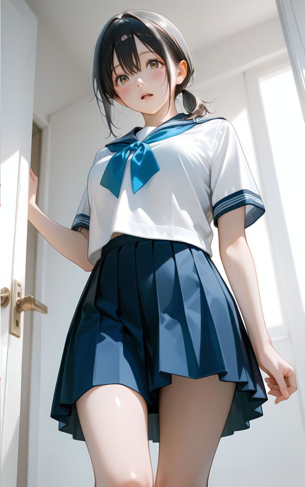 水着撮影会のはずが、いつのまにかおぢさんち〇ぽに沼る話1 モザイク版 メコ神 あいラビ サンプル画像