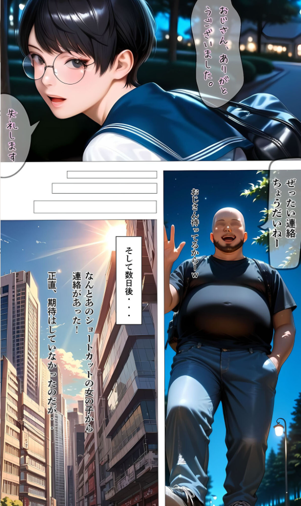 【純朴巨乳美●●パイ●リ編】水着撮影会のはずが、いつのまにかおぢさんち〇ぽに沼る話3 モザイク版 メコ神 あいラビ サンプル画像