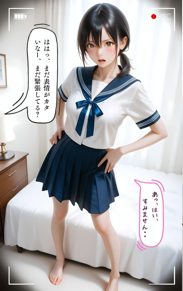 水着撮影会のはずが、いつのまにかおぢさんち〇ぽに沼る話1 モザイク版 メコ神 あいラビ サンプル画像