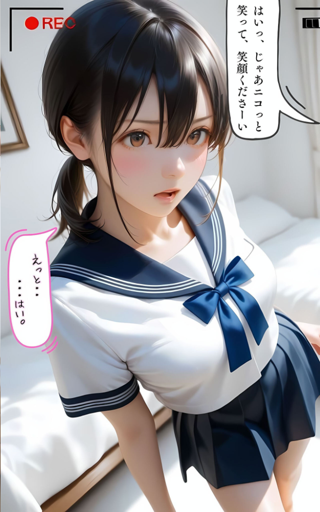 水着撮影会のはずが、いつのまにかおぢさんち〇ぽに沼る話1 モザイク版 メコ神 あいラビ サンプル画像