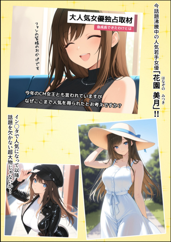 一獲千女 〜女が当たる宝くじで一等を当てた男〜 人気若手女優編【合冊版】 モザイク版 しゃる あいラビ サンプル画像