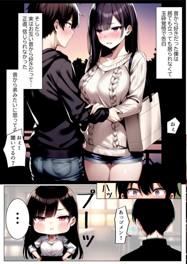 彼女と付き合えた日が人生のピークだった件 モザイク版 ストラボ あいラビ サンプル画像