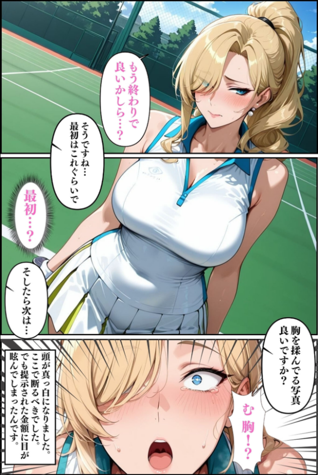 人妻ですが雌でした〜イきたくないのに醜顔アクメ テニスコーチが醜態晒した日〜 モザイク版 Uスタス あいラビ サンプル画像