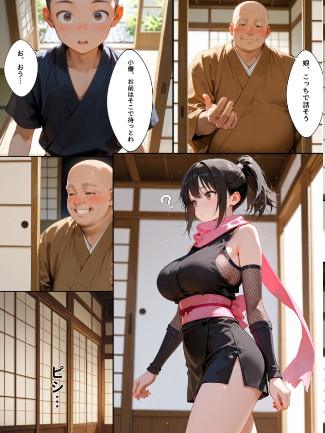 隙だらけな爆乳くの一潜入任務 モザイク版 bbの部屋 あいラビ サンプル画像