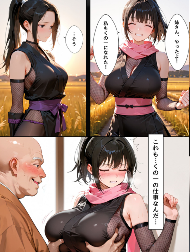 隙だらけな爆乳くの一潜入任務 モザイク版 bbの部屋 あいラビ サンプル画像