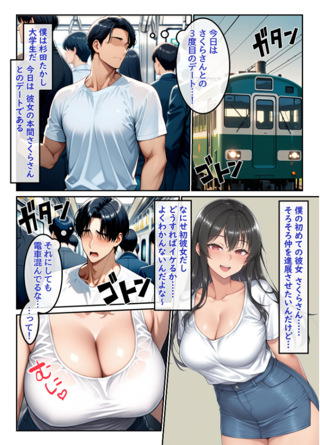 彼女の母親を●●してしまった俺、許されないはずの快楽に堕ちていく話 モザイク版 ハレノヒ あいラビ サンプル画像