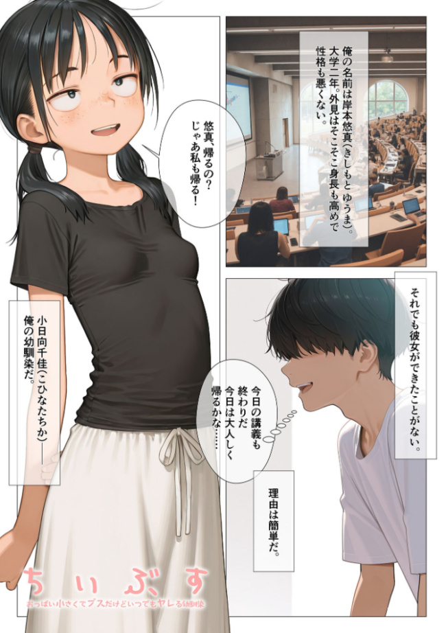 ちいぶす-おっぱい小さくてブスだけどいつでもヤレる幼馴染- モザイク版 kz あいラビ サンプル画像