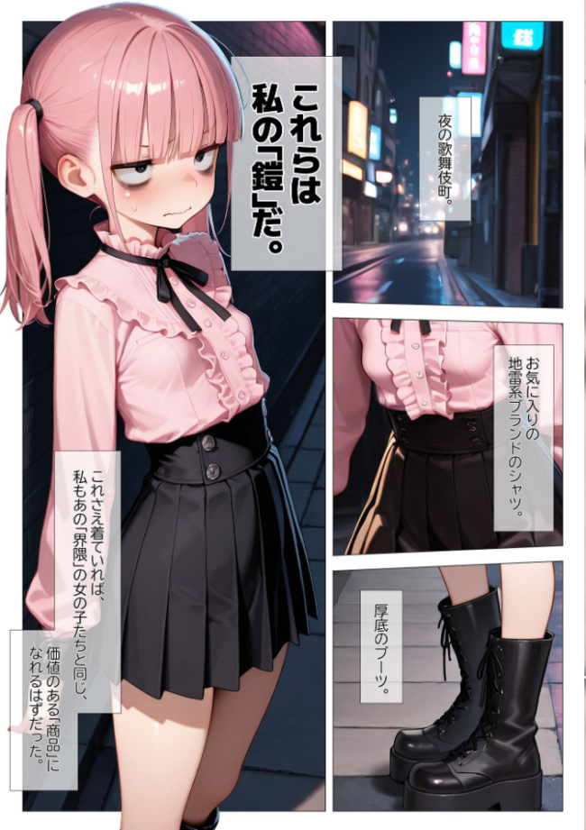 地雷系ブス、おじさんを買う。 モザイク版 kz あいラビ サンプル画像