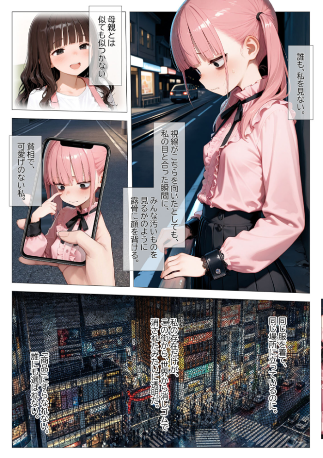 地雷系ブス、おじさんを買う。 モザイク版 kz あいラビ サンプル画像