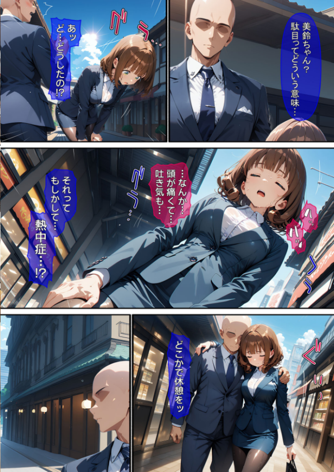 熱中症で倒れた後輩ちゃんを●●●する話 モザイク版 ばななメモリアル あいラビ サンプル画像