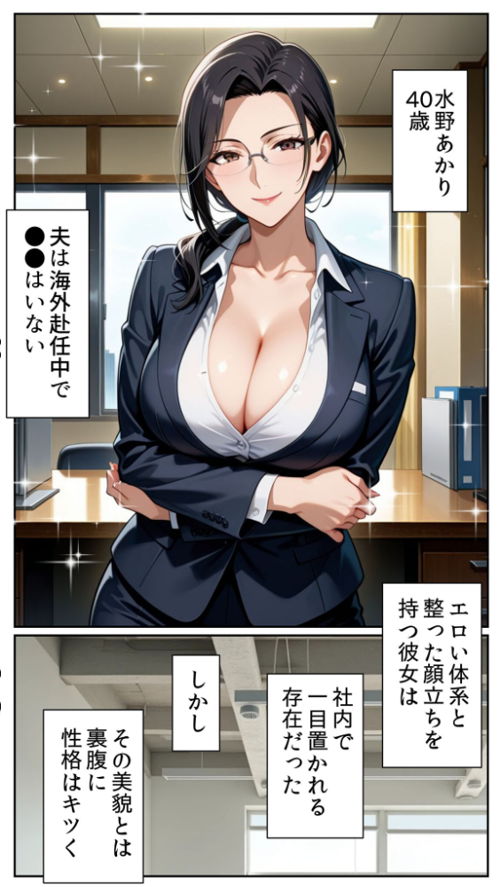 ●●アプリと人妻お局の淫らな堕落 〜社内一のエロい女を思いのままに〜 モザイク版 とろとろコミック あいラビ サンプル画像