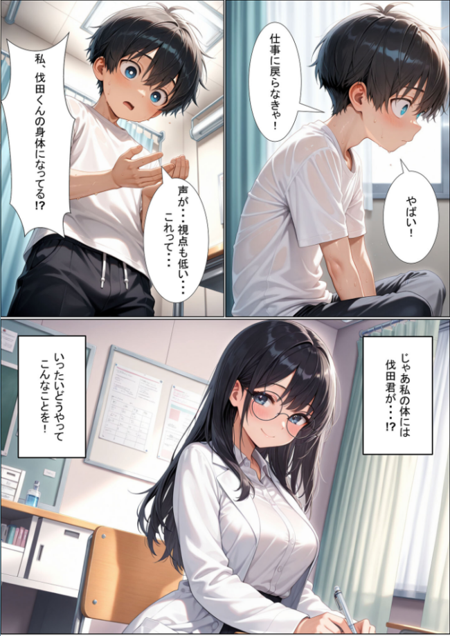 今日からボクが保健室の●●(ハート) 〜純粋な恋心が歪んだ気持ちに変わる…〜 モザイク版 性転の空 あいラビ サンプル画像