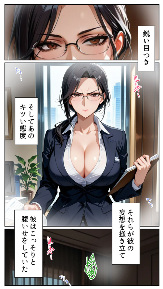 ●●アプリと人妻お局の淫らな堕落 〜社内一のエロい女を思いのままに〜 モザイク版 とろとろコミック あいラビ サンプル画像