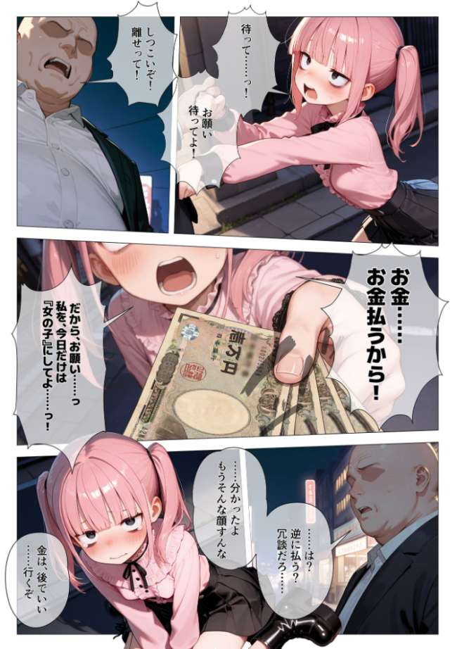 地雷系ブス、おじさんを買う。 モザイク版 kz あいラビ サンプル画像