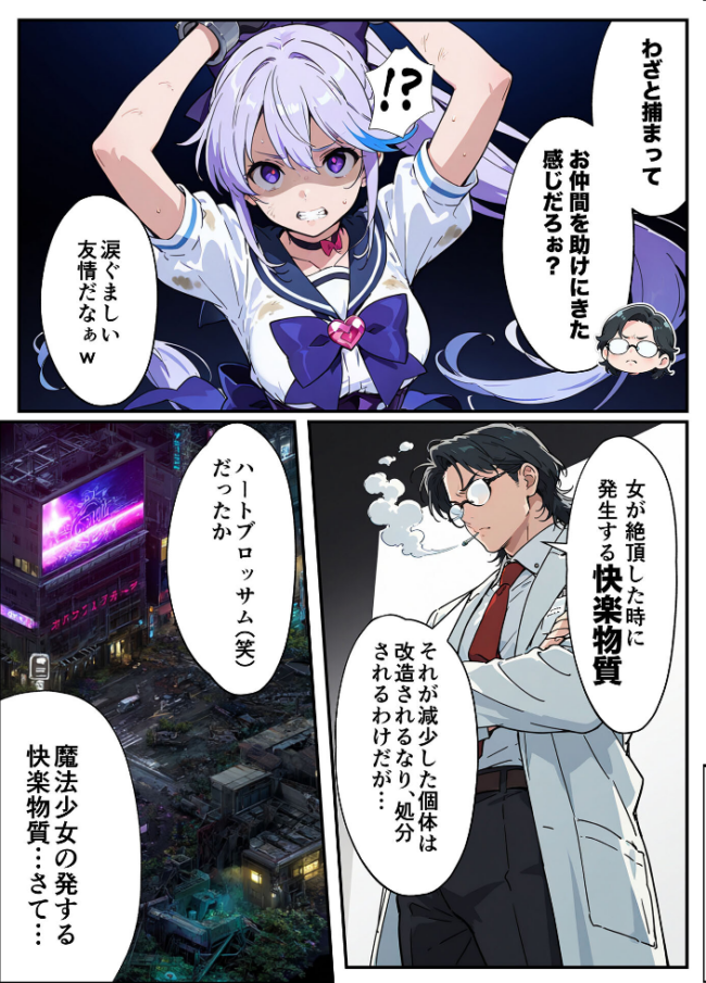 AIが支配する世界で人類を裏切った俺は正義の魔法少女をドスケベ●●する モザイク版 MTコミック もみむ あいラビ サンプル画像