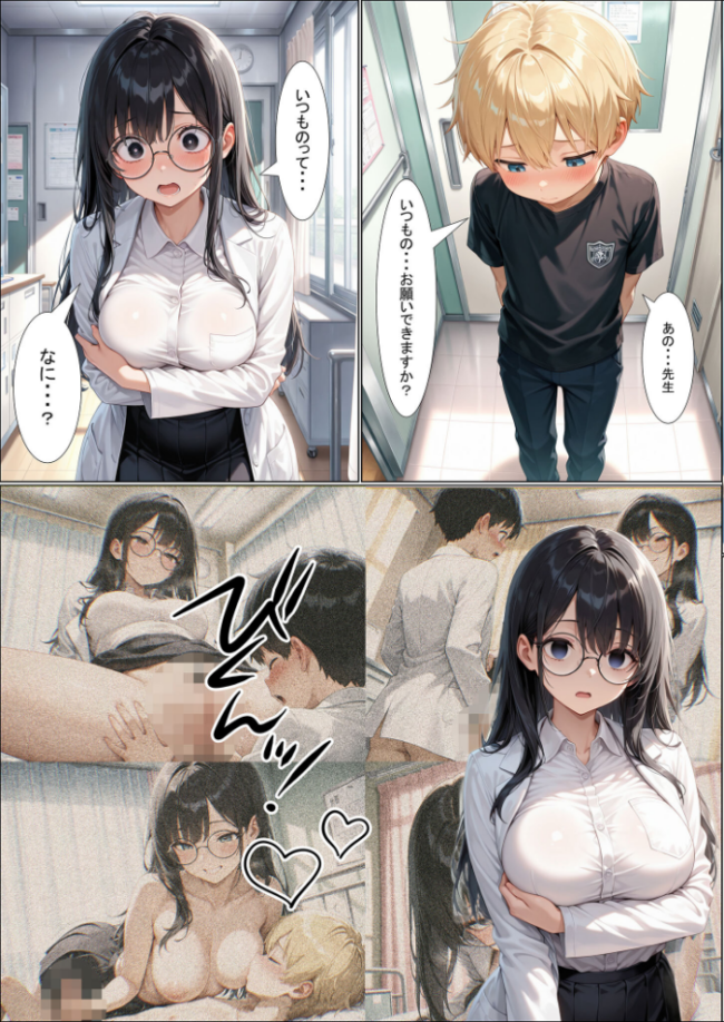 今日からボクが保健室の●●(ハート) 〜純粋な恋心が歪んだ気持ちに変わる…〜 モザイク版 性転の空 あいラビ サンプル画像