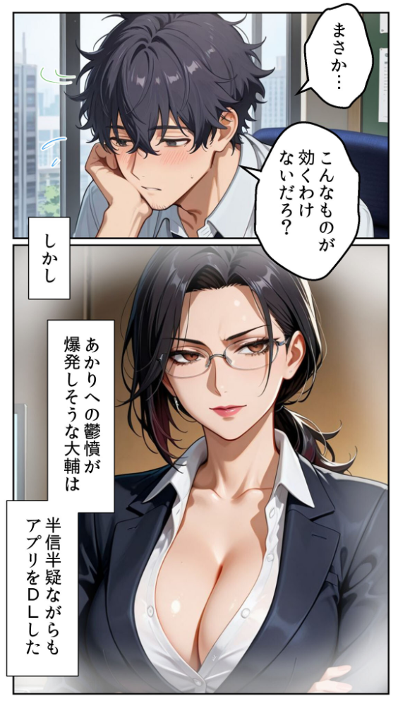 ●●アプリと人妻お局の淫らな堕落 〜社内一のエロい女を思いのままに〜 モザイク版 とろとろコミック あいラビ サンプル画像