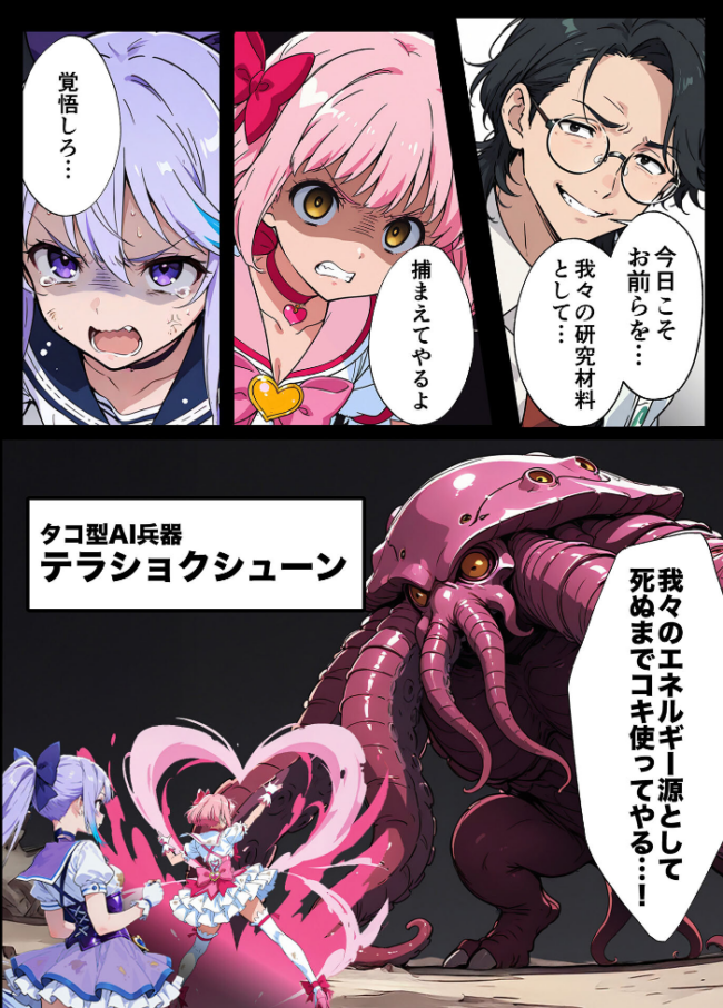 AIが支配する世界で人類を裏切った俺は正義の魔法少女をドスケベ●●する モザイク版 MTコミック もみむ あいラビ サンプル画像