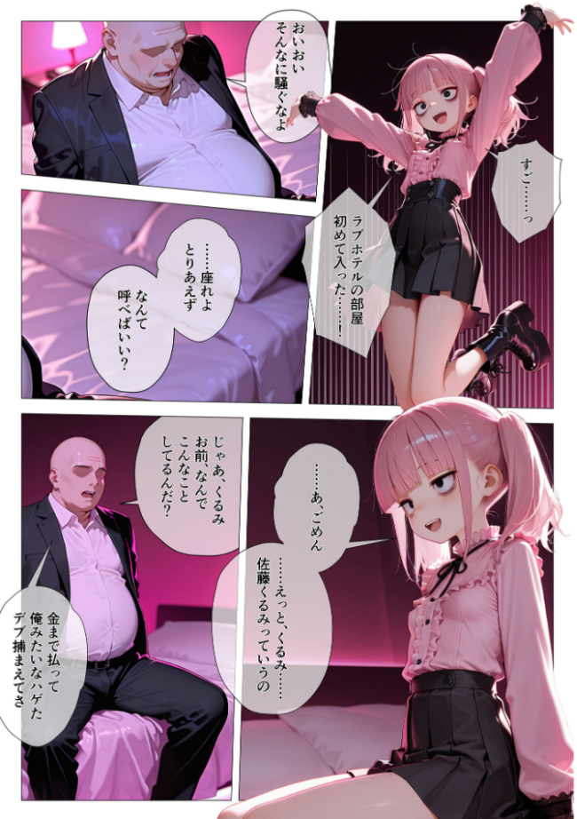 地雷系ブス、おじさんを買う。 モザイク版 kz あいラビ サンプル画像