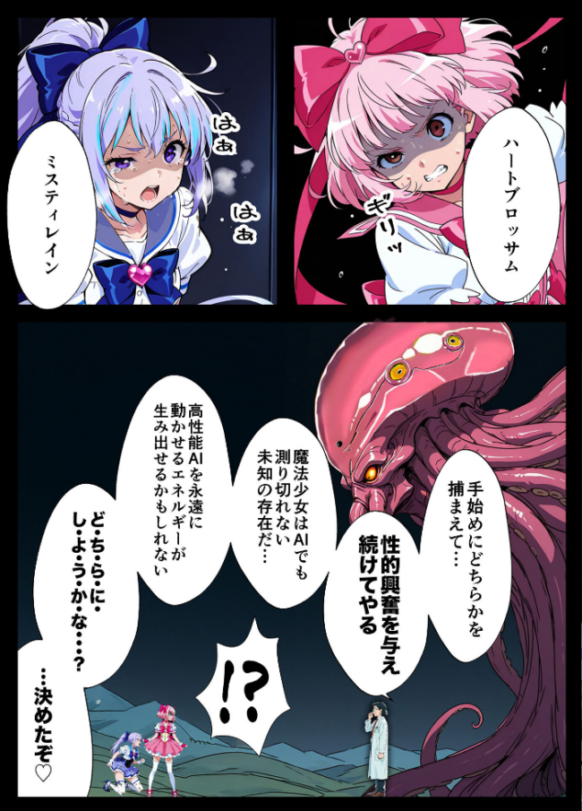 AIが支配する世界で人類を裏切った俺は正義の魔法少女をドスケベ●●する モザイク版 MTコミック もみむ あいラビ サンプル画像