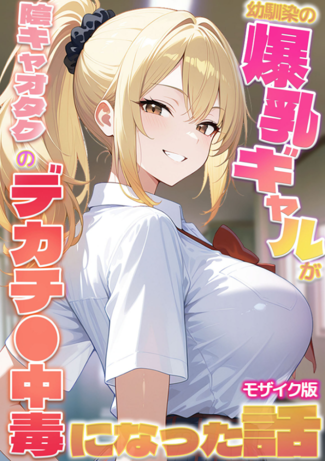 幼馴染の爆乳ギャルが陰キャオタクのデカチ●中毒になった話 モザイク版 かのん絵師 あいラビ サンプル画像