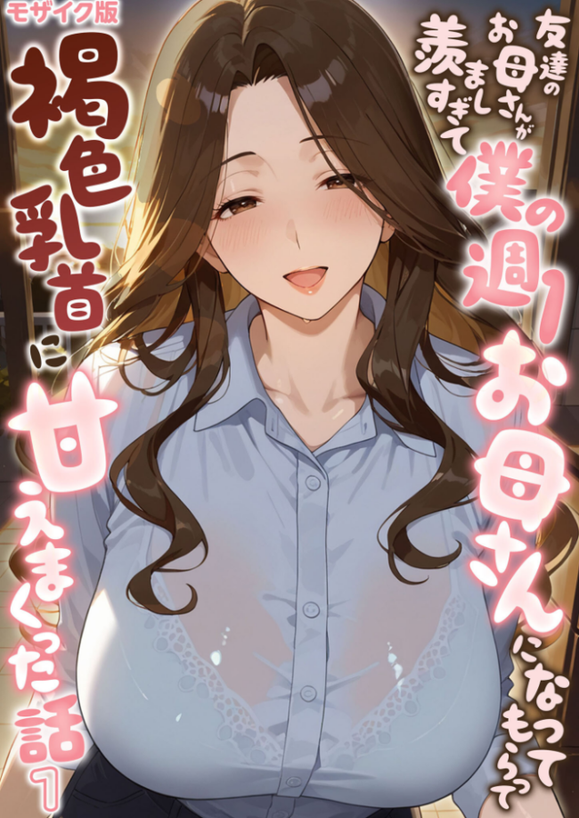 友達のお母さんが羨ましすぎて僕の週1お母さんになってもらって褐色乳首に甘えまくった話【単話】（1） モザイク版　エロ漫画 サンプル画像