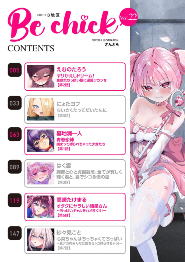 コミックB地区 Vol.22 ざんどろ えむのたろう にょたヨフ 墓地浦一人 高崎たけまる はく雲 紗々見こと サンプル画像