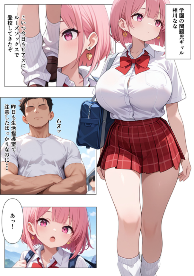 指導部屋は問題児エロかわギャルとのイチャラブ部屋になりました モザイク版 かのん絵師 あいラビ サンプル画像