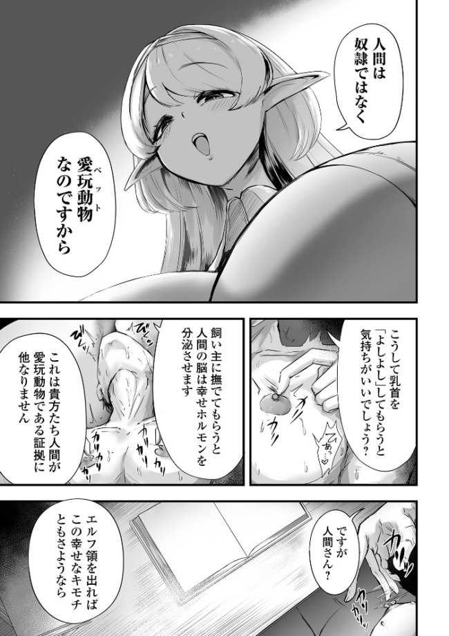 エルフ様の人間愛護管理法　エロ漫画 サンプル画像