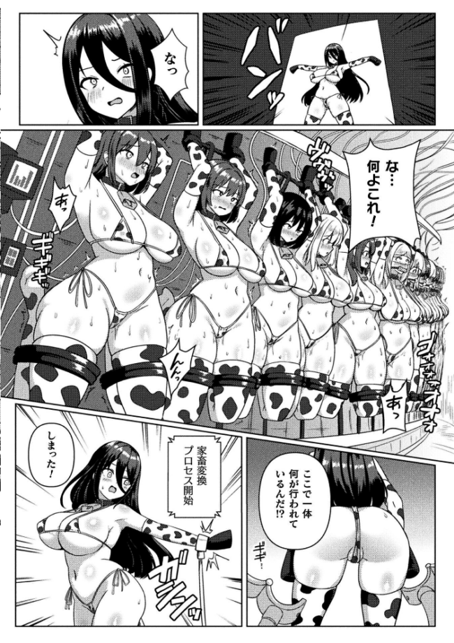 二次元コミックマガジン 産卵人間牧場Vol.2  にっしっし 次亜ノスタル酸 黄金毛根 夏風シグレ サンプル画像