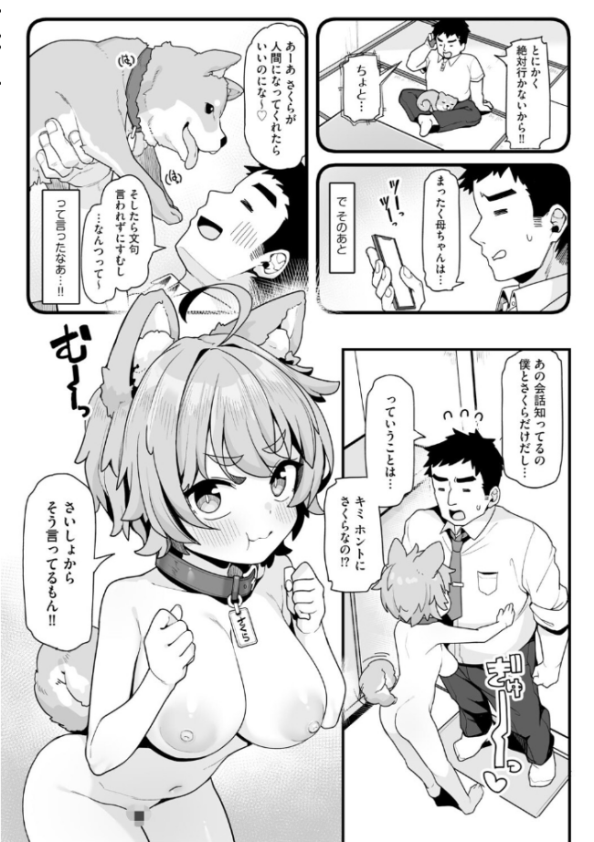 さくらとあそぼ! 〜ちっちゃかわいい女子に変身した愛犬とわんわん交尾セラピー〜 わかるティッシュ サンプル画像
