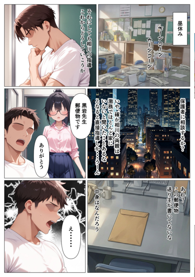 指導部屋は問題児エロかわギャルとのイチャラブ部屋になりました モザイク版 かのん絵師 あいラビ サンプル画像