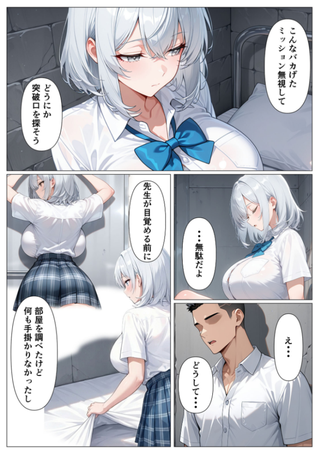教え子のダウナーギャルをイかせないと出られない部屋 モザイク版 かのん絵師 あいラビ サンプル画像